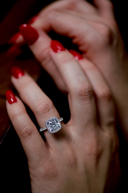 Diamond ring close-up — M.C. Jeweller Originals